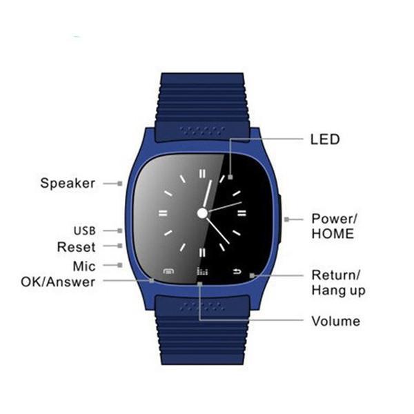 Clearance Smart Watch M26 with Dial SMS Remind Pedometer for Samsung LG IOS Android Phone